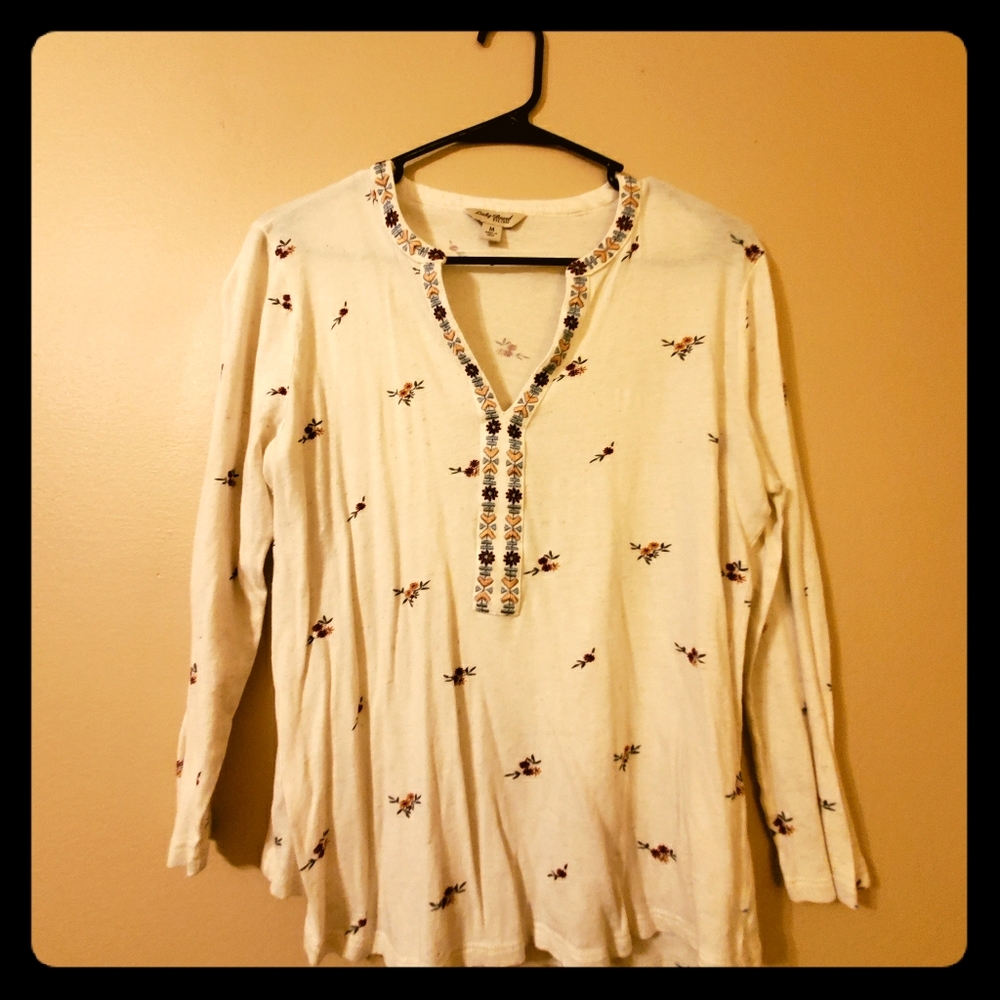 Lucky Brand Floral Top-Size Medium